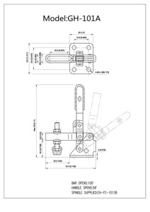 Paslanmaz Çelik Ayarlanabilir Kelepçe İnç Ölçüsü 50kg Yük Kapasitesi - Product Image 4