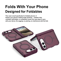 Coque de téléphone magnétique pliable antichoc pour iPhone 18 Pro Duo, coque de téléphone anti-chute mate pour iPhone 18 Pro Max