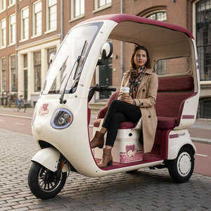 HLD มอเตอร์คลื่นสี่เหลี่ยม600W รถสามล้อไฟฟ้าสามที่นั่งพร้อมเบาะนั่งโฟมสำหรับสกู๊ตเตอร์ไฟฟ้าในเมือง - Product Image 2