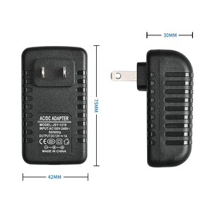 Adaptateur électrique Pei'An, alimentation murale, alimentation à découpage LED, DC 12V1A 12W, à brancher, <span class=keywords><strong>noir</strong></span>/blanc, matériau PC - Product Image 4