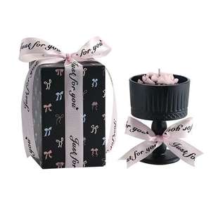 Bougie de <span class=keywords><strong>cire</strong></span> de soja parfumée au jasmin français et au camélia Boîte-cadeau d'intérieur luxueuse <span class=keywords><strong>Cire</strong></span> longue durée pour l'anniversaire du nouvel an personnalisé - Product Image 5