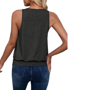 Camiseta Deportiva sin Mangas para Mujer, Fabricante OEM, Venta al por Mayor, Informal, para Gimnasio, Chaleco sin Mangas, Camiseta de Tirantes para Entrenamiento - Product Image 4