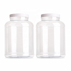 Boş kas kazanç Fitness <span class=keywords><strong>Protein</strong></span> tozu konteyner ambalajlı kavanoz 5L PET geniş ağız peynir altı suyu <span class=keywords><strong>Protein</strong></span> tozu depolama kavanoz - Product Image 6