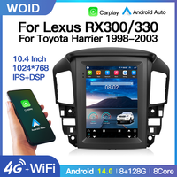 STWEI Android14 Tesla Écran autoradio GPS Navigation Multimédia pour Lexus RX300 Toyota Harrier 1998-2003 Carplay DSP RDS 4G