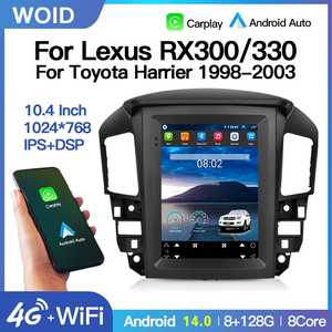 Radio de Coche con Pantalla Tesla Android 14, Navegación GPS Multimedia para Lexus RX300 Toyota Harrier 1998-2003, Carplay, DSP, RDS, 4G - Product Image 2