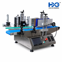 Machine d'étiquetage automatique de table haute performance pour bouteilles rondes – Applicateur d'étiquettes enveloppantes pour l'alimentation et les boissons