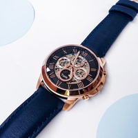 Nouvelle Montre Homme Mécanique Automatique Squelette L ME3029 2025 en Acier Inoxydable 44mm avec Bracelet en Cuir, Luxe Sport, Aiguilles, Étanche 50m