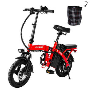 Scooter motorisé Honey Whale EB-HWS6SRED S6-S, moteur 350W, batterie 48V10.4AH, autonomie 40KM, freins à disque, couleur rouge, vélo électrique Honey Whale - Product Image 3