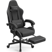 Fauteuil de bureau ergonomique à faible MOQ, inclinable et réglable, avec coussin épais, pivotant et relevable, avec repose-pieds