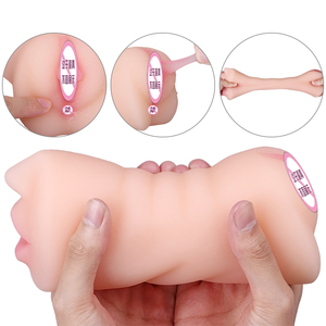Delove 3 in 1 Echte Vagina Masturbation Muschi Mund Mastur bator Adult Oral Sexy Spielzeug Für Mann - Product Image 6