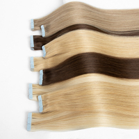 Extensions de cheveux invisibles sans couture injectées SDD, couleur ombrée, cheveux humains Remy, qualité salon, vente en gros, couleur mèches