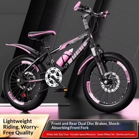 Bicicletta da Montagna per Bambini e Adolescenti 18-20 Pollici con Ammortizzatore Anteriore, Multicolore, Unisex, per Attività all'Aperto