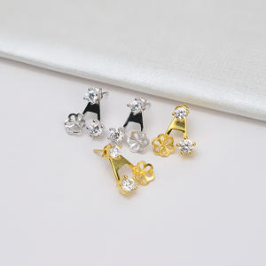 Conjunto de Collar y Aretes de Plata S925 con Estrella de Mar, Estilo Europeo Americano, Simple y Moderno, Accesorios DIY con Perla Hueca - Product Image 1