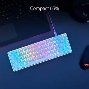 Clavier mécanique compact Asus Rog Falchion Ace 65 % RGB pour jeux avec interrupteurs rouges et anti-ghosting pour PC - Product Image 3