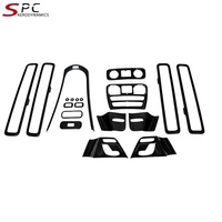 Kit intérieur en Fiber de carbone sec SPC W464 pour Mercedes Benz W464 G Wagon couverture de tableau de bord en Fiber de carbone pour Benz G500 G63 2019 + 19 pièces