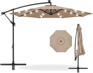 Outdoor Banana Stainless Steel Outdoor Umbrella Light Garden Umbrella Luxury