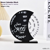 Kincir Ria Modern Kreatif Mewah Ringan Kalender Abadi Bulan Hiasan Dekoratif Modis untuk Rumah, Teras, Kantor, Meja Kerja