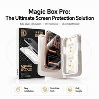 Protecteur d'écran anti-statique Magic Box facile à installer pour iPhone 18/17 Pro Max – Protection de téléphone portable