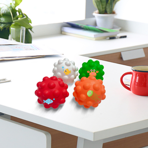 מפעל מתח ישיר לסחוט בועה סיליקון קופץ צעצועים fidגט צעצוע 3d לדחוף כדור - Product Image 2