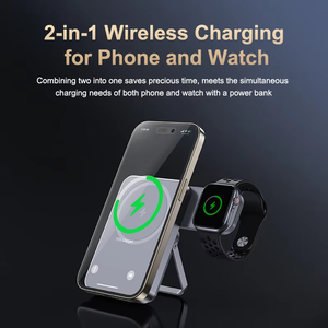 Plus grande qualité prix impressionnants 20W charge rapide 5000mAh support pliable affichage numérique Triple appareil nouvelle batterie externe magnétique - Product Image 4