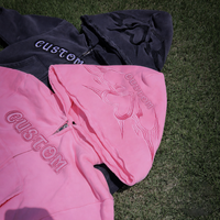 Fabricant de survêtements OEM, ensemble de survêtement Y2K, sweat-shirt à fermeture éclair, short, ensemble deux pièces, broderie délavée, survêtement pour femme