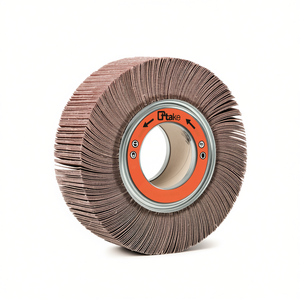 Ttake Flap <b>Wheel</b> Abrasive Cloth Corundum 165x30x54 Mm 120 Grit With Hole For <b>Grinding</b> - Product Image 2