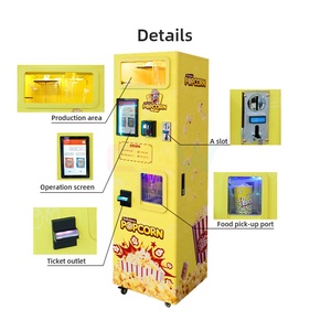 Máquina Expendedora de palomitas de maíz CGW, máquina expendedora de palomitas de maíz con sabor, máquina expendedora de palomitas de maíz <span class=keywords><strong>Airpop</strong></span> Go con aceptador de facturas - Product Image 3
