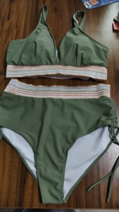 Costume <span class=keywords><strong>da</strong></span> <span class=keywords><strong>Bagno</strong></span> Sexy <span class=keywords><strong>da</strong></span> Donna in Nylon e Spandex, Bikini <span class=keywords><strong>da</strong></span> Spiaggia in Due Pezzi, <span class=keywords><strong>Taglie</strong></span> dalla S alla 5XL - Product Image 6