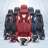 Fundas de Asiento de Coche de Cuero de Lujo para Interiores, Completas, para Todas las Estaciones, Aptas para la Mayoría de los Modelos de Vehículos, Venta al Por Mayor de Fábrica