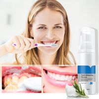 Mousse dentifrice sans peroxyde pour le blanchiment des dents