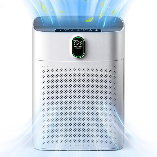 Large Room Air Purifiers for Home up to 1076 Sq Ft Portable HEPA Filter with PM 2.5 Display for Pet Hair
