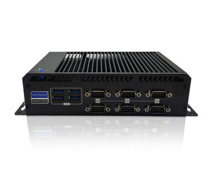 พีซีอุตสาหกรรมไร้พัดลม, มินิคอมพิวเตอร์ระบบปฏิบัติการวินโดวส์ <span class=keywords><strong>11</strong></span> โปร พร้อมคอร์ ไอ3 6300U, แรม 8GB, SSD 512GB, พอร์ตฮาร์ดดิสก์ 2 ช่อง, พอร์ตยูเอสบี 8 ช่อง, พอร์ตคอม RS232/RS485 6 ช่อง - Product Image 5