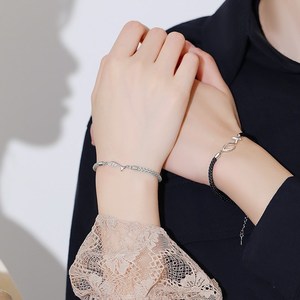 Fish Life With You <b>Couple</b> <b>Bracelet</b> Silver Plated Unisex Style Niche Jewelry Gift - Product Image 4