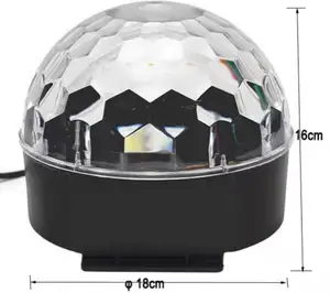 מכירה חמה שלט רחוק קול מיני קסם כדור מסיבת שלב אורות מיני דיסקו LED אור מנורה לקישוט מסיבת חתונה