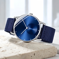 Montre à quartz pour homme ONOLA 3862, nouvelle conception 2024, de haute qualité, étanche, boîtier en alliage, bracelet en cuir de 20 mm, design simple