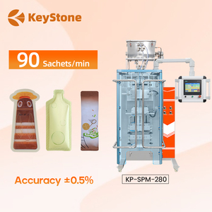 Machine d'emballage verticale automatique pour sachets et pochettes, pour eau de bouche, huile d'olive, huile de cuisson - Product Image 1