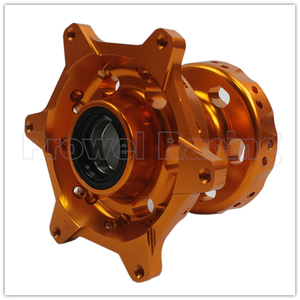 Pour <span class=keywords><strong>KTM</strong></span> 125-530 2003-2017 Motos Nouveau CNC Billet Orange MX Roues Avant et Arrière Moyeux Ensemble - Product Image 5
