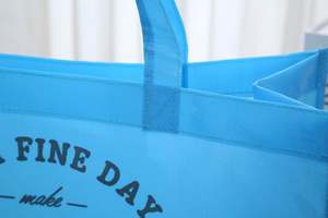 Recyclable Eco-Friendly Reusable <b>Shopping</b> <b>Bag</b> with <b>Zipper</b> Closure Custom Size & Handle - Product Image 5