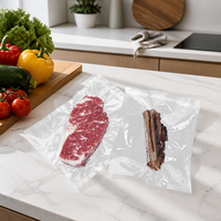 Sacs sous vide thermoscellables transparents personnalisés pour l'emballage de sushis, pizzas et autres aliments