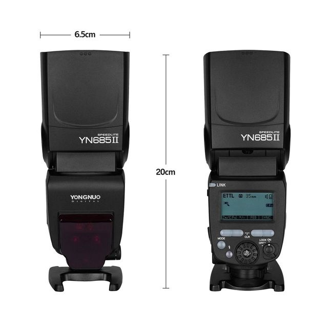 YONGNUO YN685 II TTL Camera Flash Speedlite 2.4G System 1/8000s Sync Wireless Flash Light for Canon Cameras 5D 60D 6D Mark II 7D