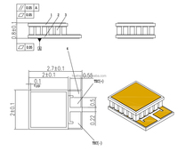 TEM1-01801 petit élément de Kit de cellules de refroidissement thermoélectrique Iot Tec Module de refroidissement climatiseur optique eau Mini Micro Peltier