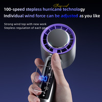 Ventilateur portable rechargeable USB AntarcChill 100 vitesses, mini ventilateur turbo à compresse froide, petit ventilateur portatif