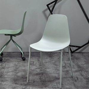 China <span class=keywords><strong>de</strong></span> fábrica al por mayor barato moderno precio muebles para el hogar blanco y negro comedor sillas <span class=keywords><strong>de</strong></span> plástico sin <span class=keywords><strong>armas</strong></span> pierna <span class=keywords><strong>de</strong></span> Metal - Product Image 3