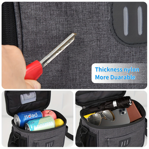 Sac de guidon de vélo grand sac de rangement avant de vélo pochette transparente de 6.5 pouces avec bandoulière - Product Image 2