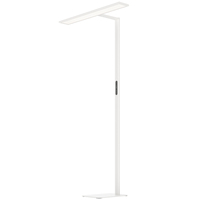 Lampe de sol LED moderne en métal sans scintillement pour bureau, CRI 98 UGR<19, gradation tactile haut/bas, éclairage direct/indirect
