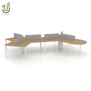 IULTRA V Shape <span class=keywords><strong>Office</strong></span> Workstation 1 2 3 4 6 Seater Persona Escritorio de oficina en casa - Product Image 4
