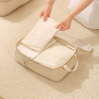 Ensemble de cubes de rangement pour voyage - Organisateurs de valise portables en polyester, modernes et minimalistes, pour vêtements et sous-vêtements, voyages d'affaires