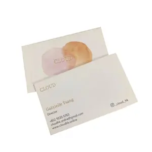 Bìa Cứng Giấy Cotton 600gsm Sang Trọng Thiết Kế Theo Yêu Cầu Thẻ Kinh Doanh Dập Nổi Lá Bạc Vàng - Product Image 3