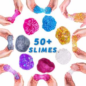 Kids Popularity DIY Kids Playing Toy Foam Glitter Cream Fluffy <b>Slime</b> Vomit Stretchi Crystal <b>Slime</b> Kit - Product Image 4