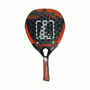 Vợt cầu lông chuyên nghiệp chất lượng cao, tùy chỉnh, thể thao Padel mới, lõi Carbon 18K, lõi EVA, màu trắng đen, lưới 12K, vợt tennis bãi biển - Product Image 1